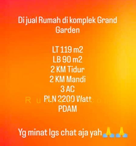 Foto Rumah dijual di Grand Garden Kalidoni, Rumah Id: 6234