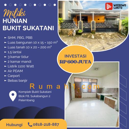 Foto Rumah dijual di Komplek Bukit Sukatani, Rumah Id: 6235