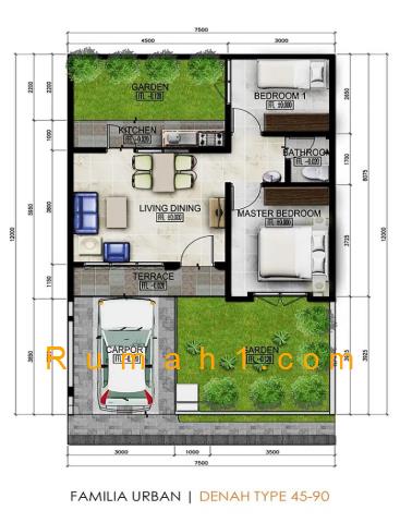 Foto Rumah dijual di Familia Urban Cluster Ganesha, Rumah Id: 6238