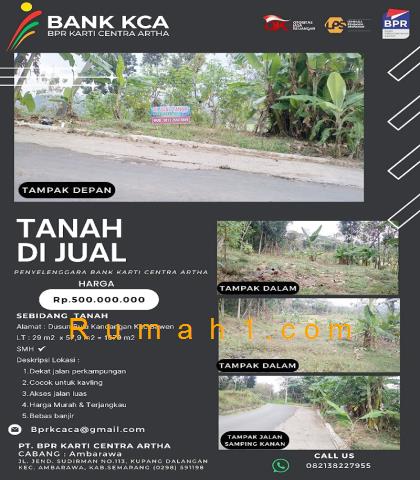 Foto Tanah dijual di Kandangan, Bawen, Tanah Id: 6393