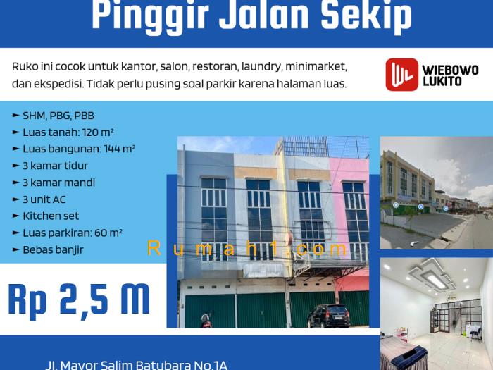 Foto Ruko dijual di Jalan Sekip Palembang, Ruko Id: 6434