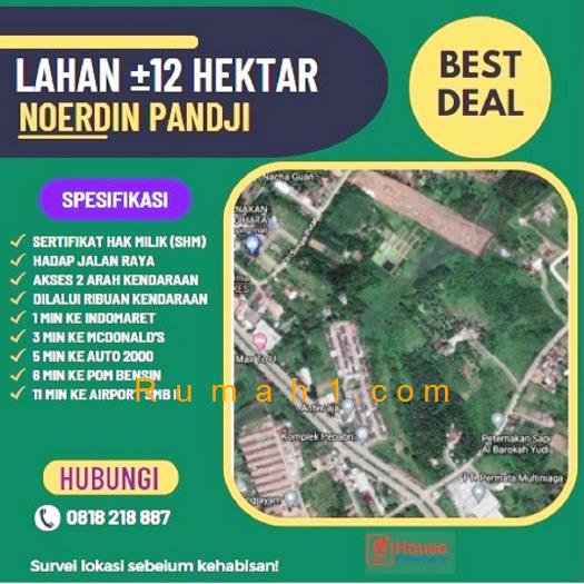 Foto Tanah dijual di Sukajaya, Sukarami, Tanah Id: 6740