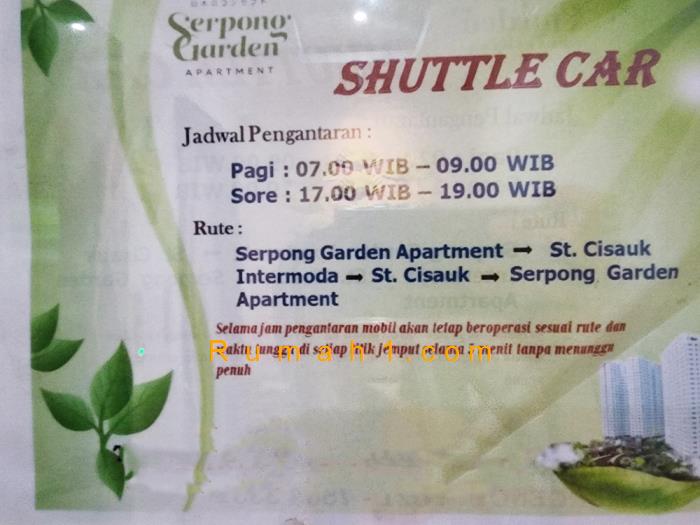 Foto Apartemen Serpong Garden dijual, Apartemen Id: 6757