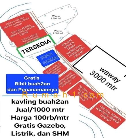 Foto Tanah dijual di Tegal Wangi, Jasinga, Tanah Id: 6768