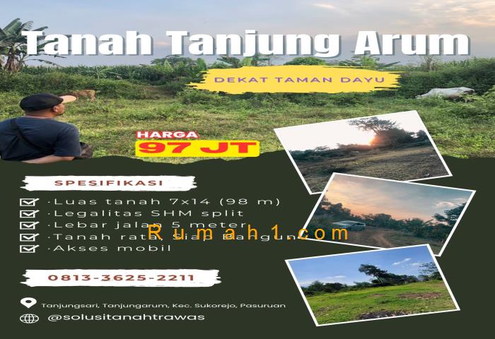 Foto Tanah dijual di Tanjungarum, Sukorejo, Tanah Id: 7053